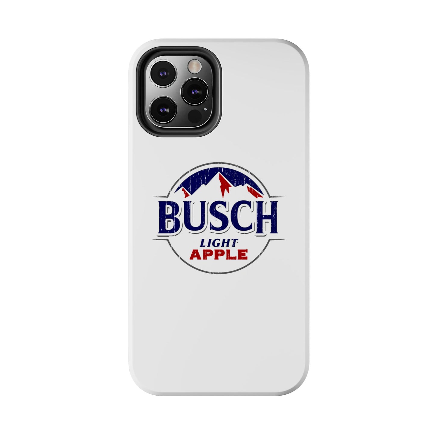White Busch Apple Phone Case