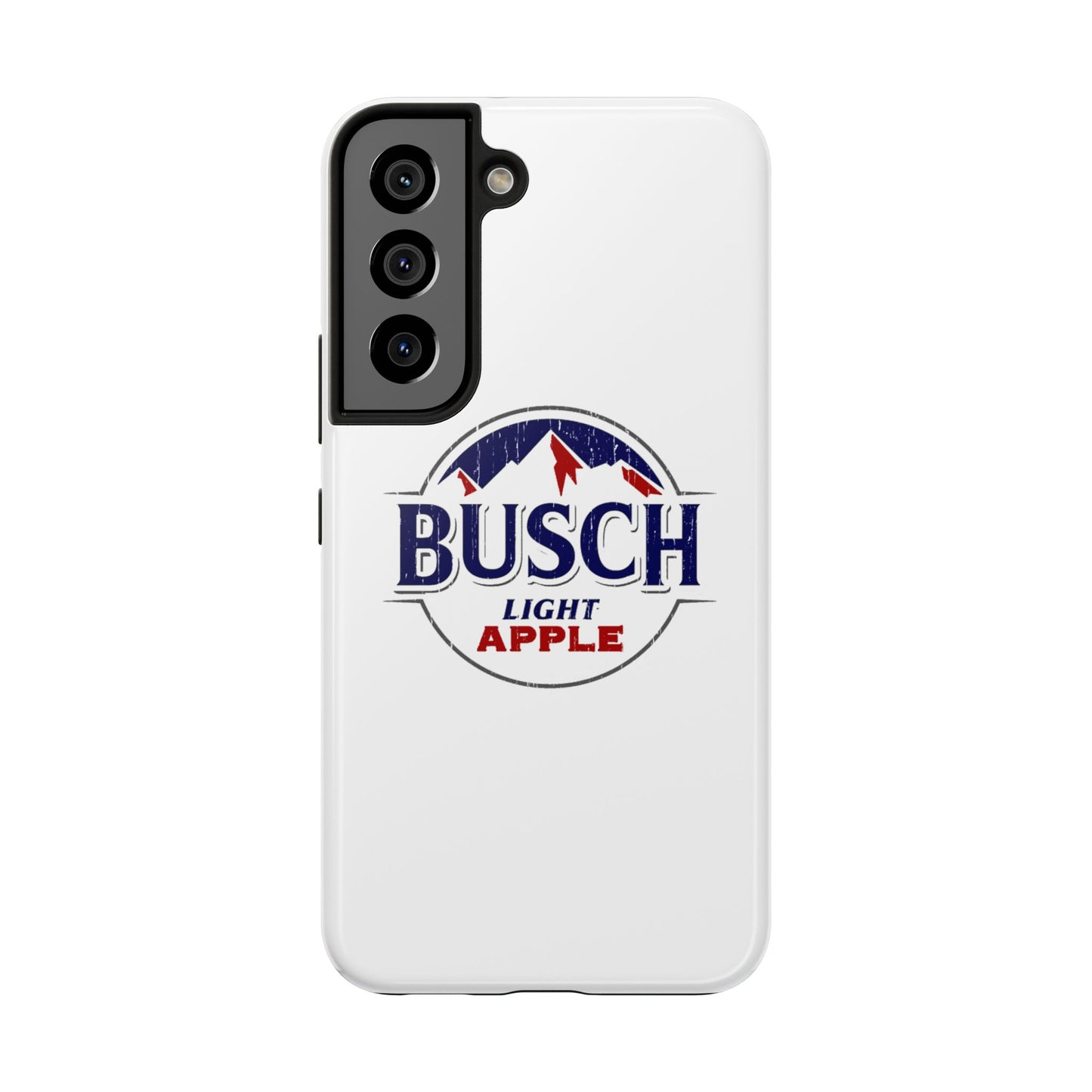 White Busch Apple Phone Case