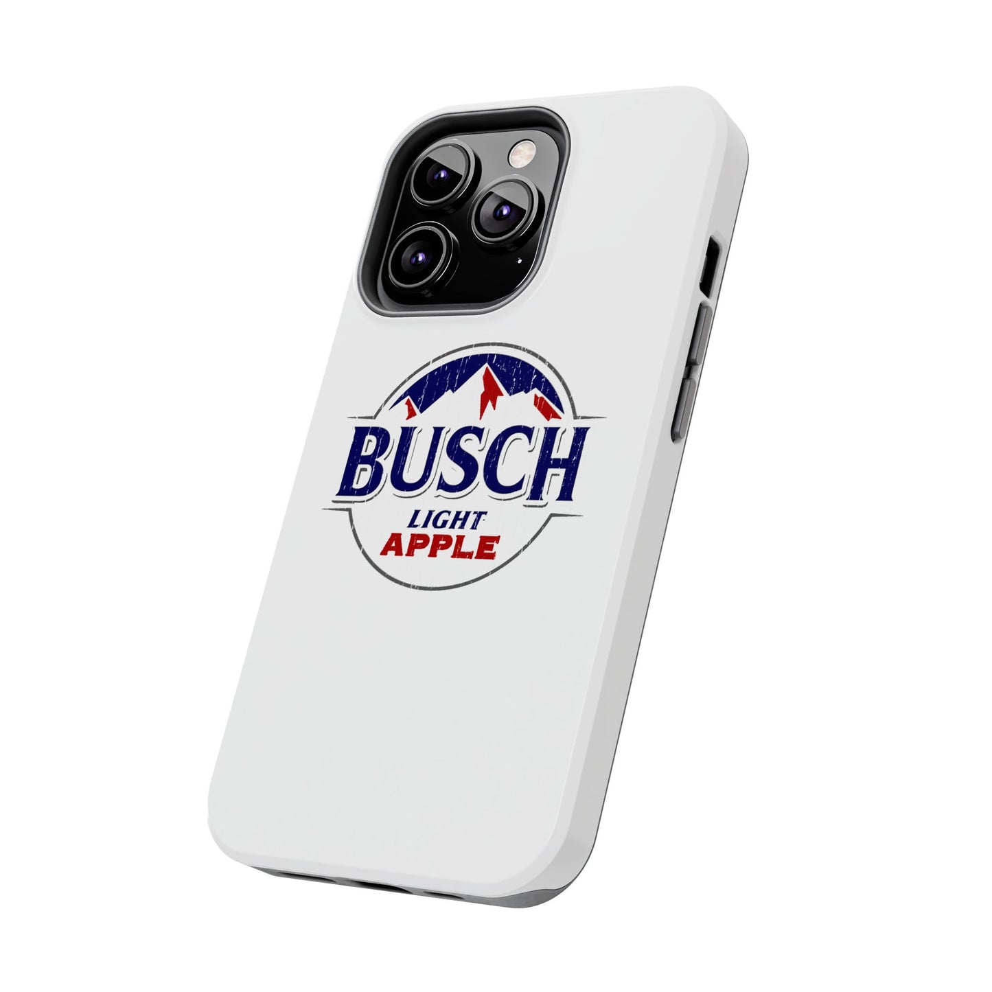 White Busch Apple Phone Case