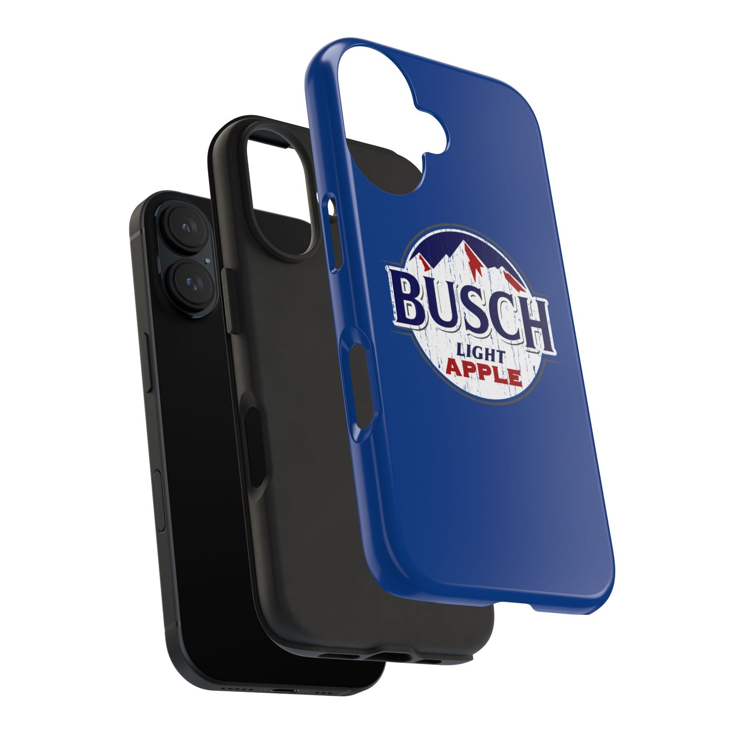 Dark Blue Busch Apple Phone Case