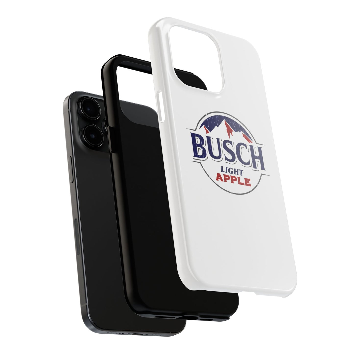 White Busch Apple Phone Case