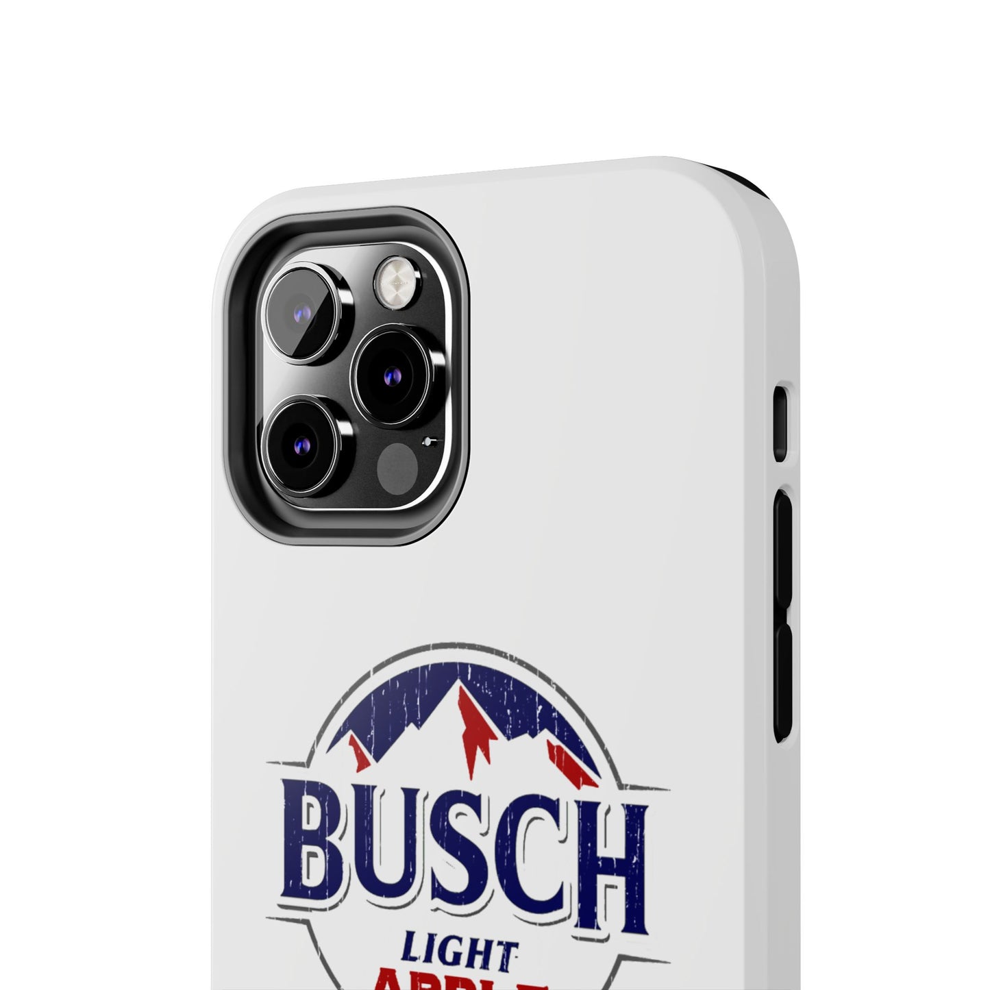 White Busch Apple Phone Case
