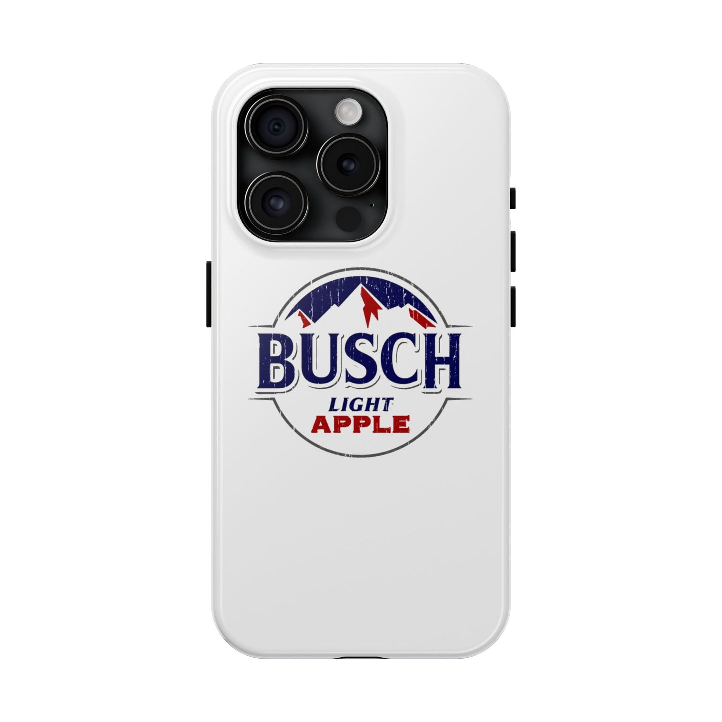White Busch Apple Phone Case