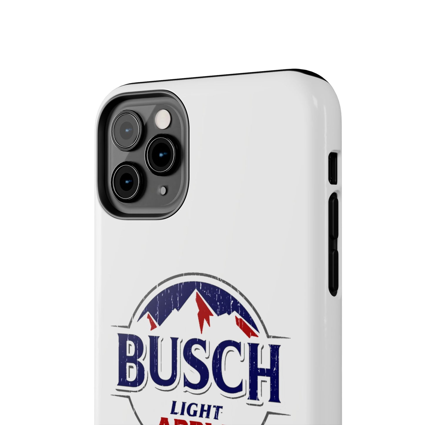 White Busch Apple Phone Case