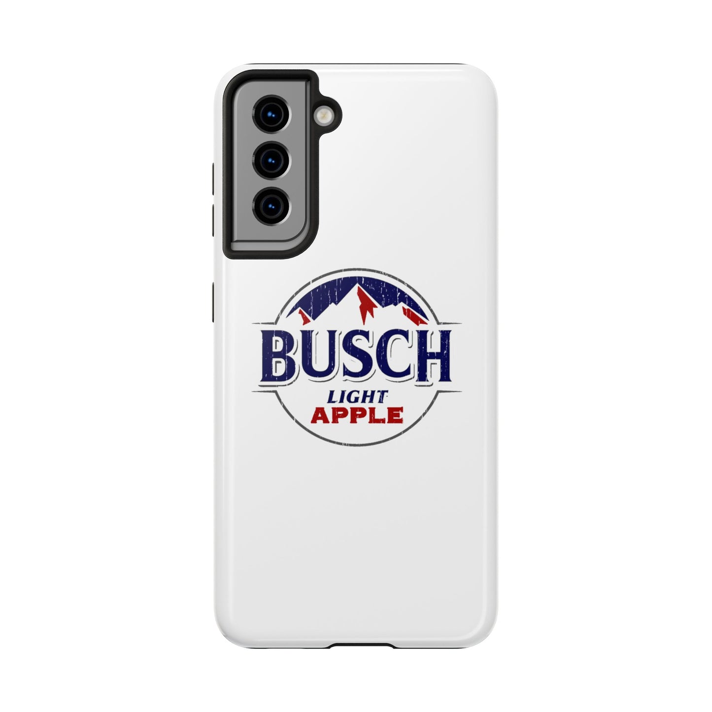 White Busch Apple Phone Case