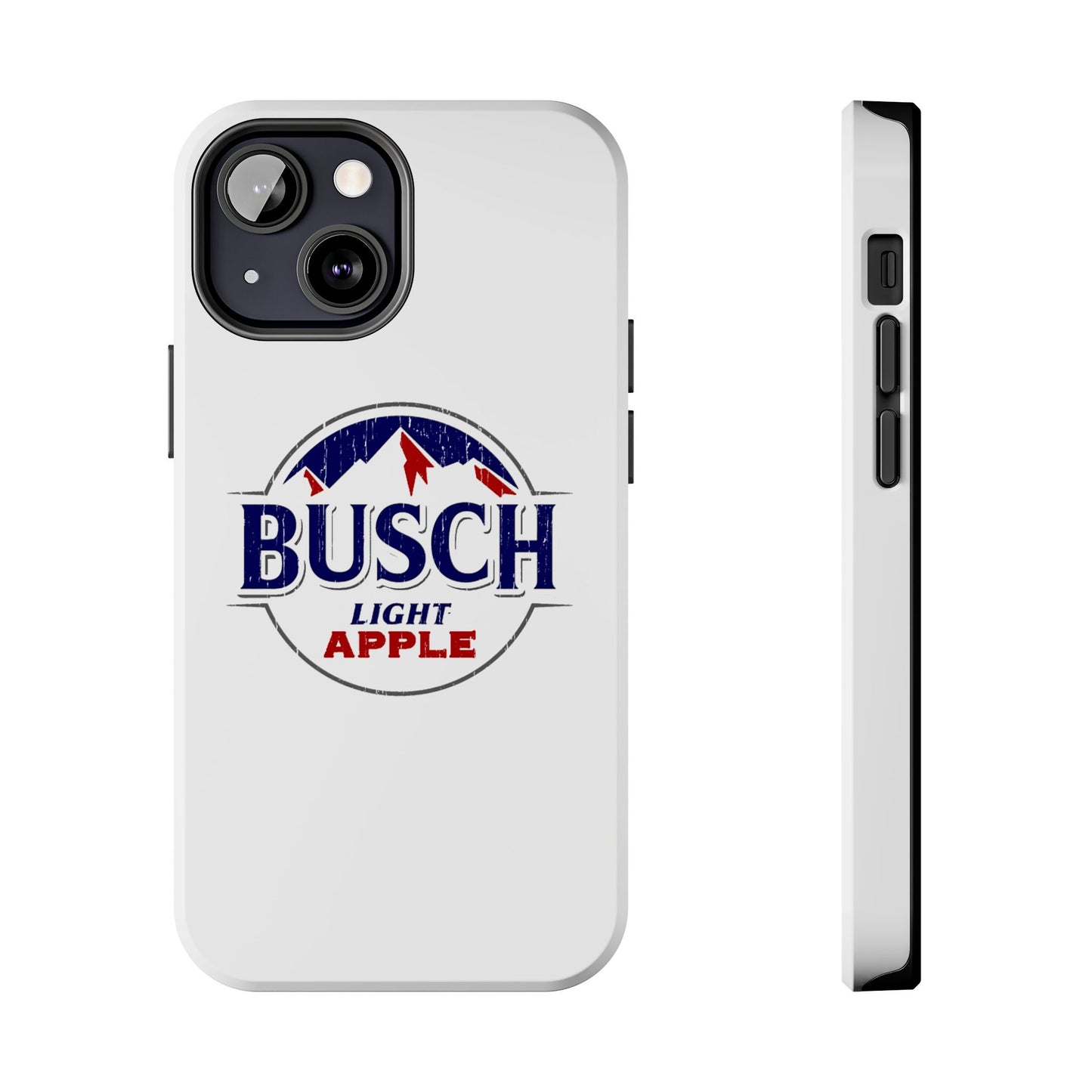 White Busch Apple Phone Case