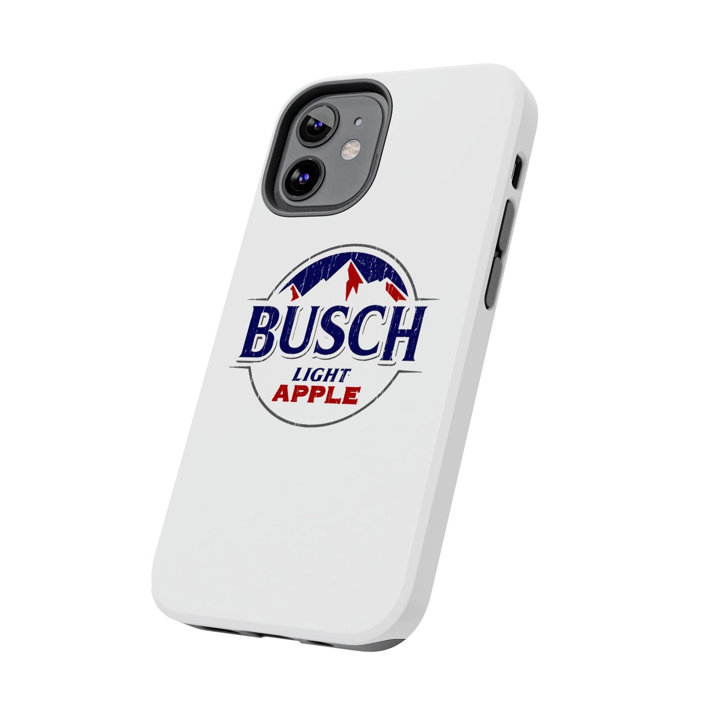 White Busch Apple Phone Case